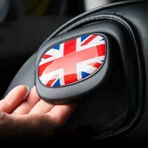 BMW MINI ミニクーパー シート レバー ステッカー チェッカーフラッグ F56 F57 2枚セット 座席 ノブ リクライニングレバー_画像4