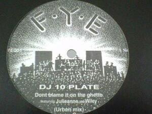 HipHop DJ 10 Plate / Don't Blame it On The Ghetto 12インチです