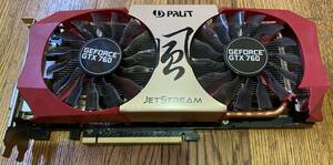 【1円スタート】 Parit GeForce GTX 760 JETSTREAM 4GB-GDDR5 NE5X760010G2-1042J 正常動作品 (一部改造品)