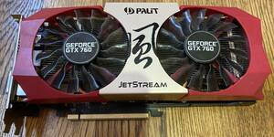 【1円スタート】 Parit GeForce GTX 760 JETSTREAM 4GB-GDDR5 NE5X760010G2-1042J 正常動作品