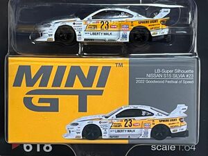 LBWK ミニGT MINI GT LBスーパーシルエット S15 シルビア #23 2022 グッドウッドフェスティバル仕様