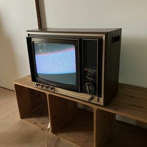 70年代 SONY KV-1311U トリニトロン TRINITRON COLOR TV RECEIVER 木目調フレーム アンティーク ブラウン管テレビ テレビ 