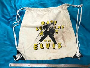 エルヴィスELVISプリント巾着袋バックパック「BABY LET'S PLAY HOUSE WITH ELVIS」