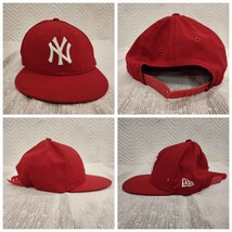 NR737 NIKE NEW ERA キャップ ナイキ TRUE ニューエラ YOUTH 9FIFTY レベルエイト REBEL EIGHT 3点セット ブラック レッド ブルー_画像3