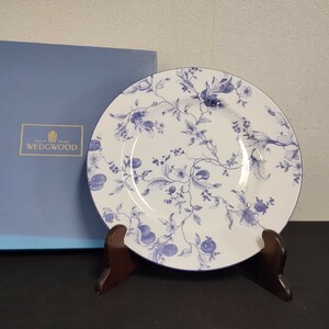 NR755 ウェッジウッド WEDGWOOD 大皿 飾り皿 飾皿 プレート ブループラム BLUE PLUM 125 Made in ENGLAND インテリア 洋食器 箱付き