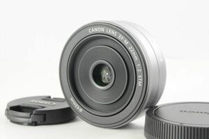 ★新品級★Canon キャノン EF-M 22mm STM シルバー 使用感の少ない素晴らしい外観！クリアーな光学！0135