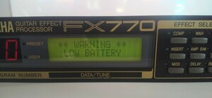 【動作品】YAMAHA FX770 エフェクター