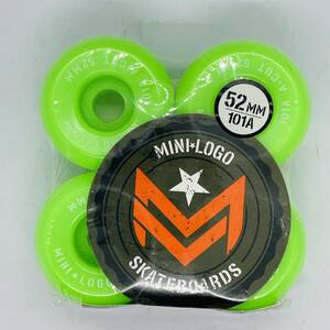 在庫処分　40％OFF　MINI-LOGO ミニロゴ 101A　52mm ハードウィール 緑色　スケートボード　スケボー
