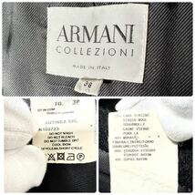 【希少ハートデザイン】極上美品◆ ARMANI COLLEZIONI アルマーニ◆モヘアコート　ロングコート アウター サイズ M_画像10