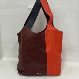 【m−24】Paul Smith ポールスミス ハンドバック トートバック バイカラー レディース シンプル エレガンス