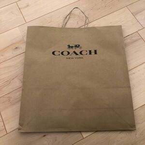 COACH ショップ袋 紙袋 大　約45.5×47×17cm
