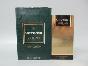 GUERLAIN ゲラン 2点セット Vetiver ベチバー HAIR LOTION 100ml残量約3割 ミツコ 7.5ml ほぼ満タン