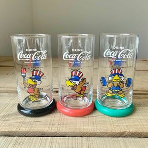 非売品　レトログラス　1984年　オリンピック　コカコーラ　イーグルサムグラス