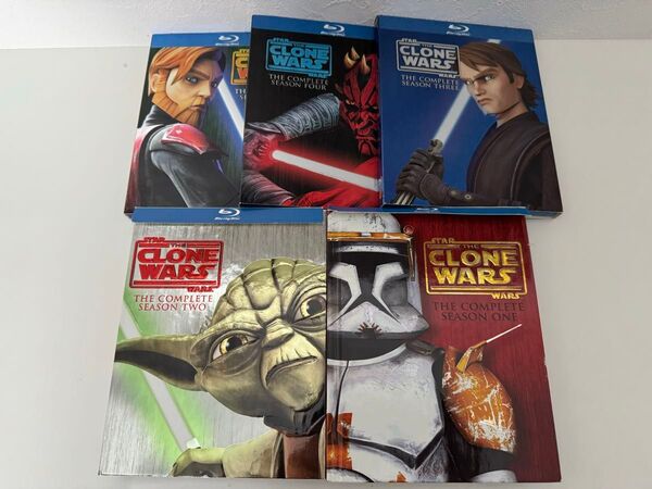 スターウォーズ　CLONE WARS シーズン1〜5セットBlu-ray 開封済