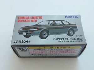 LV-N304b トヨタ カローラレビン 2ドア GT-APEX 85年式(黒/グレー) トミカリミテッドヴィンテージ NEO トミカ　未開封　ミニカー