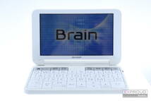 良品★R02 SHARP シャープ Brain ブレーン PW-H8000 ホワイト 電子辞書 ブレーンライブラリー管理ソフト 約9.5×15×1.5cm 動作確認済み_画像1