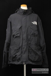 良品★THE NORTH FACE Supreme 22SS NP02205I ザ・ノース・フェイス シュプリーム コラボ トレッキングジャケット ブラック Lサイズ 3WAY