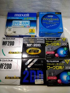 31G 未使用 フロッピーディスク他…まとめて。ワープロ用　データ用 DVD-RAM 