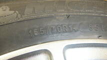 AA1289　ホイール2本　SCHNEDER　4H/PCD100　165/70R14　4.5J　Offset +43　スタッドレスタイヤ　MICHELLIN　X-ICE_画像4