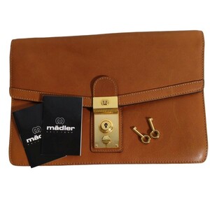 マドラー madler 持ち手付きセカンドバッグ クラッチバッグ ビジネスバッグ レザー 鍵付きバッグ メンズ レディース かばん KA0906