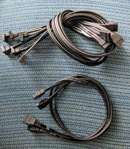 hp SATA cable 18inch(381868-015)2本+SATA cable 17inch(611894-006)４本+FLAT SATA cable(611894-007)2本set