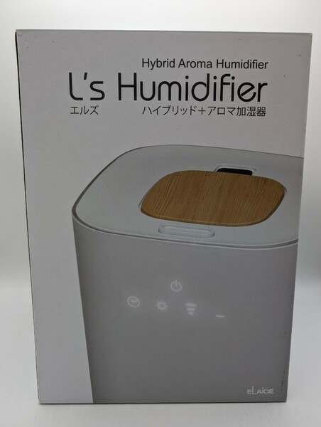 動作品 エレス L's Humidifier ハイブリッド式アロマ加湿器 ホワイト 卓上 エルズ ヒュミディファイアー オフィス WHITE 白