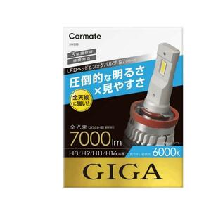 carmate GIGA LEDヘッドライト＆フォグバルブ　Ｓ７シリーズ　ＢＷ５５３　Ｈ８／Ｈ９／Ｈ１１／Ｈ１６