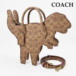 * rare * ultimate beautiful goods * Coach COACHrekisi-2way shoulder bag handbag CM549 signature dinosaur monogram PVC bag 2023AW