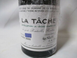 2005 LA TACHE (ラ・ターシュ）/ DRC (ドメーヌ・ド・ラ・ロマネコンティ）未開封 ７５０ｍｌファインズ 送料無料