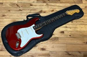 即決！●Fender Japan●フェンダージャパン●Stratocaster ●フジゲン製 Kシリアル 1990〜1991●ストラトキャスター レッド克聖●中古