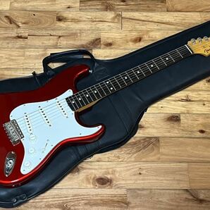 即決！●Fender Japan●フェンダージャパン●Stratocaster ●フジゲン製 Kシリアル 1990〜1991●ストラトキャスター レッド克聖●中古の画像1