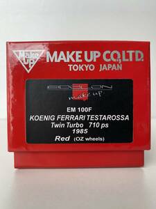 アイドロン EIDOLON メイクアップ MAKE UP 1/43 KOENIG FERRARI TESTAROSSA Twin Turbo 710ps 1985 Red (OZ wheels) フェラーリ