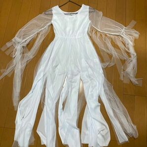 コスプレ　キッズ130 白ドレス