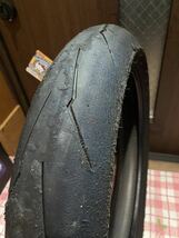 中古MCタイヤ 2022年製造 PIRELLI DIABLO SUPERCORSA V3 SC1 110/70ZR17 ピレリ ディアブロ スーパーコルサ 110 70 17 3422 K4505_画像2