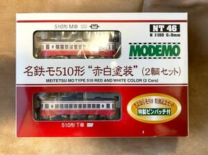 MODEMO NT46 名鉄モ510形　赤白塗装　2輌セット