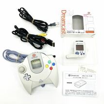 SEGA Dreamcast HKT-3000 本体 ドリームキャスト コントローラー 他 付属品 レトロ ゲーム機 箱付き 通電確認済 alp川0117_画像9