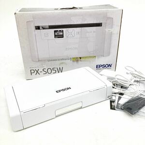 EPSON エプソン PX-S05W A4 モバイル インクジェットプリンター 箱 付属品 通電確認済 alp川0117