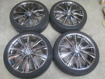 Weds レオニス 19インチ 7.5J オフセット+53 PCD114.3　225/40R19 4本セット_画像1