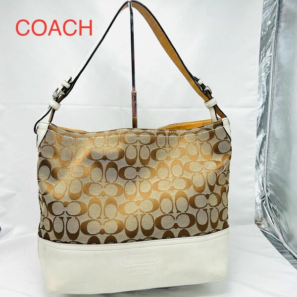 COACH シグネチャー ポシェット サコッシュ ショルダーバッグ　レザー　本革　ワンショルダーバッグ キャンバス ハンドバッグ 