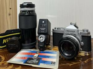 Nikon ニコン レンズ カメラ ナショナル コンピュータストロボ オートパナ2800 フィルム マニュアルフォーカス 一眼レフカメラ 動作未確認
