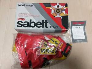 Sabelt サベルト４点式シートベルト 赤 (未開封新古品)