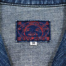 EVISU エヴィス デニム ワークジャケット ボタン Size 36 #96574 アメカジ エビス 戎 レプリカ ジージャン_画像3