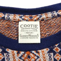 COOTIE クーティー ジャガード ポケットTシャツ オレンジ Size M #13296 送料360円 アメカジ カジュアル ルード Tee_画像3