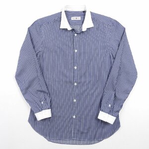 TRENTA OTTO トレンタオット クレリックシャツ size L #13253 送料360円 コットン 長袖 きれいめ