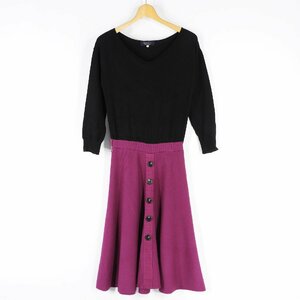 JUSGLITTY ジャスグリッティー ニットワンピース size 2 #12770 レディース きれいめ カジュアル