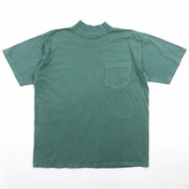 HIP CLUB モックネック ポケットTシャツ アメリカ製 size L #13665 送料360円 オールド アメカジ トップス USA 米国製 無地_画像1