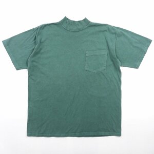 HIP CLUB モックネック ポケットTシャツ アメリカ製 size L #13665 送料360円 オールド アメカジ トップス USA 米国製 無地