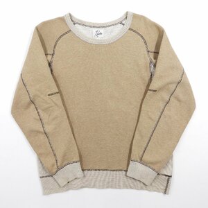 NEEDLES ニードルズ スウェットシャツ ラグランスリーブ ベージュ size S #13666 ニードルス ネペンテス アメカジ トレーナー