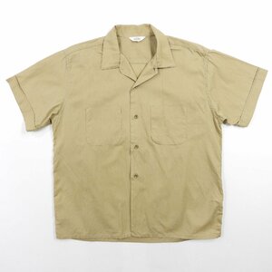 60's MODEL 半袖シャツ カーキ Size L #13986 送料360円 ヴィンテージ ビンテージ アメカジ オープンカラー ボックス