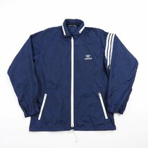 80's adidas アディダス ナイロンジャケット デサント物 size M #14172 ヴィンテージ オールド スポーツ_画像1